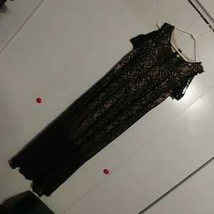 Black and Taupe Dress